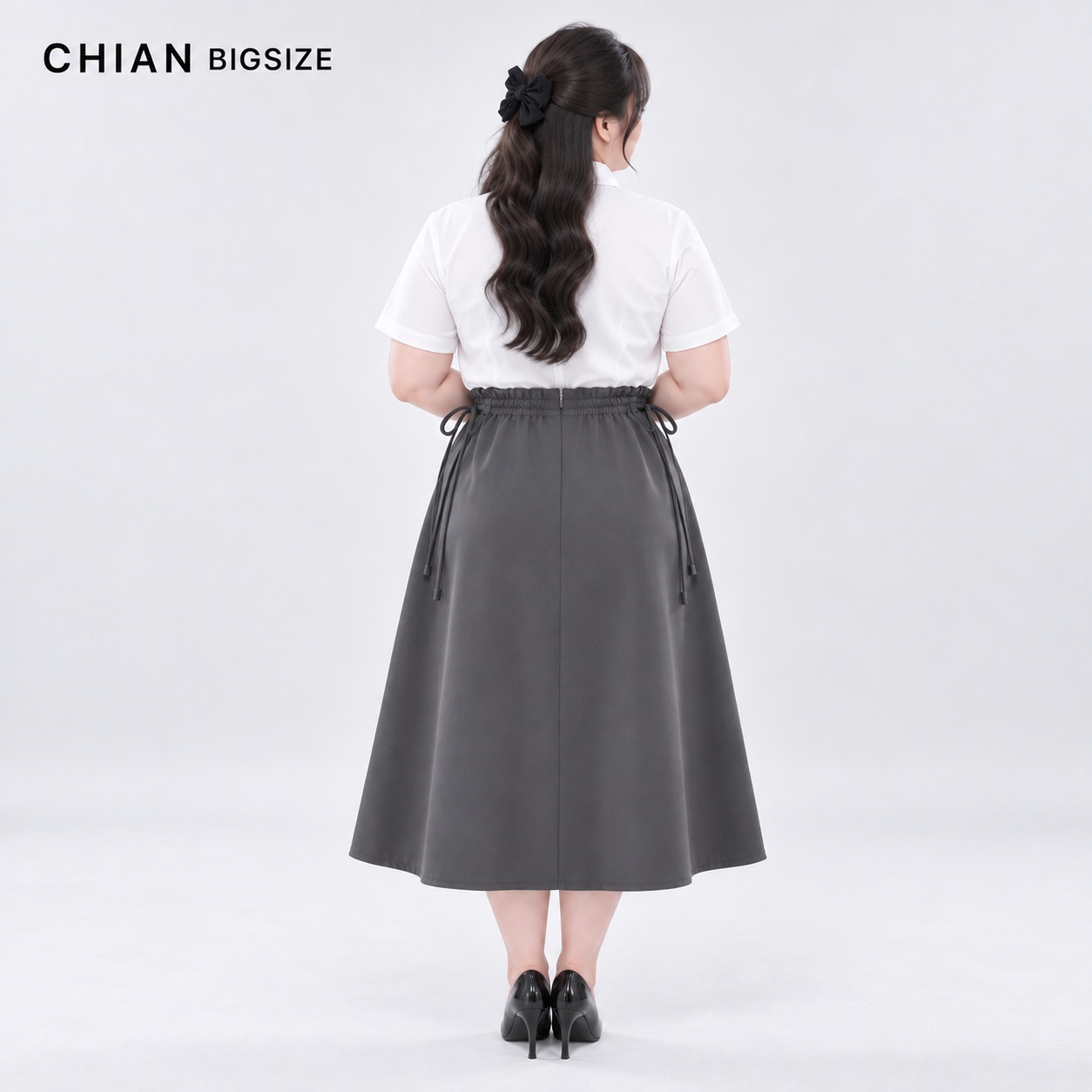 Chân Váy Bigsize Dáng Xòe A 60kg - 100kg Chất Tuyết Mưa Lót Lụa Co Giãn Nhẹ