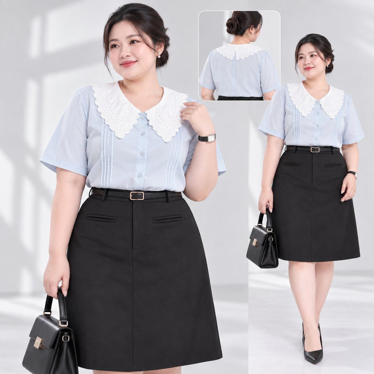 Chân Váy Chữ A Lưng Cao Bigsize 60 - 100kg