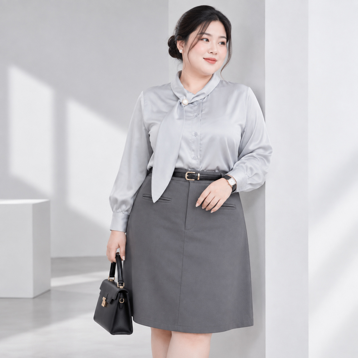Chân Váy Chữ A Lưng Cao Bigsize 60 - 100kg