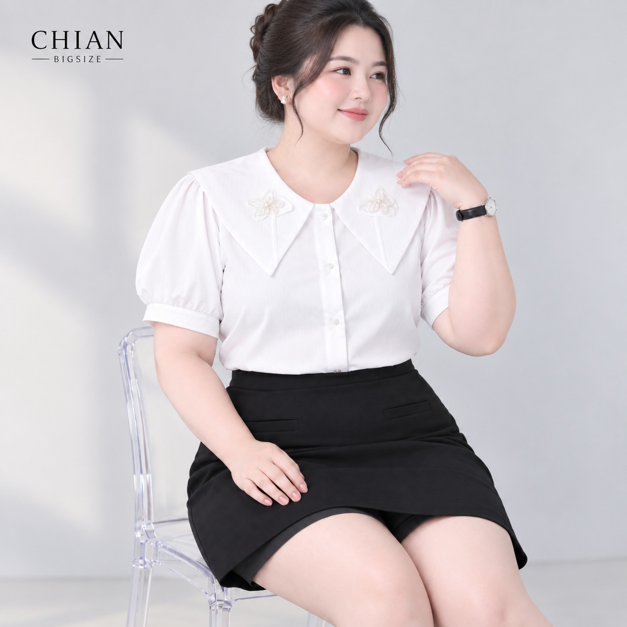 Quần đùi giả váy dáng A bigsize 60kg - 100kg có túi chất tuyết mưa có co giãn nhẹ