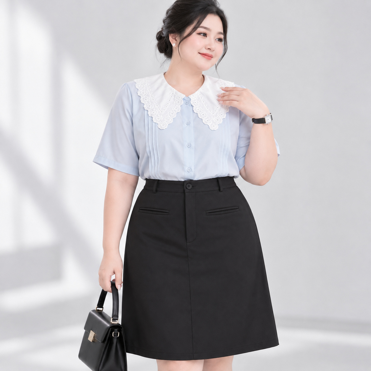 Chân Váy Chữ A Lưng Cao Bigsize 60 - 100kg