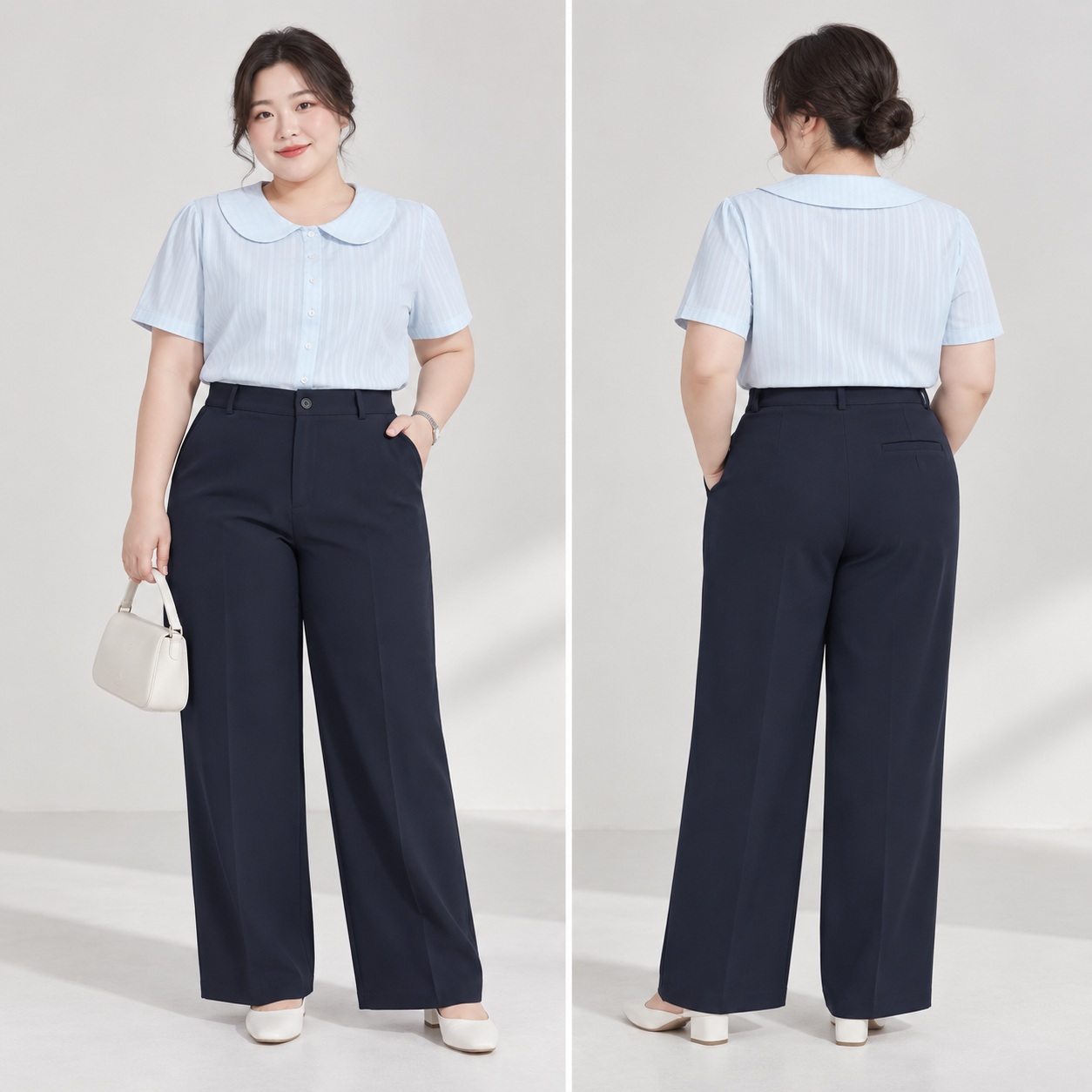 Quần tây bigsize 60kg - 100kg lưng cao ống đứng cao câp phù hợp mặc đi làm, đi học, đi chơi