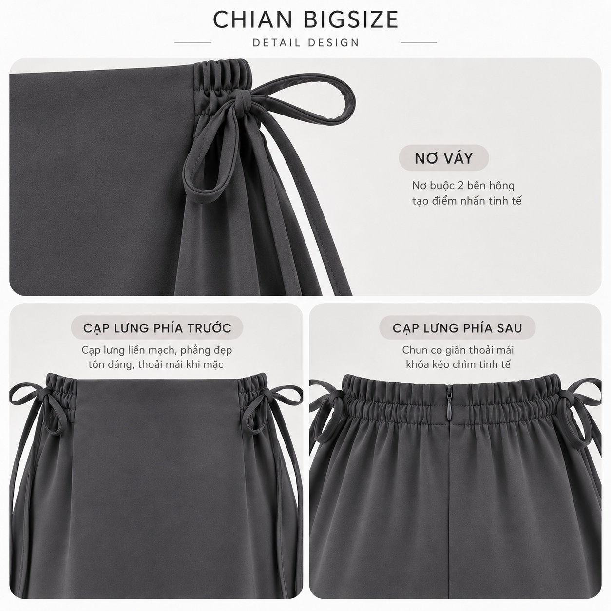 Chân Váy Bigsize Dáng Xòe A 60kg - 100kg Chất Tuyết Mưa Lót Lụa Co Giãn Nhẹ