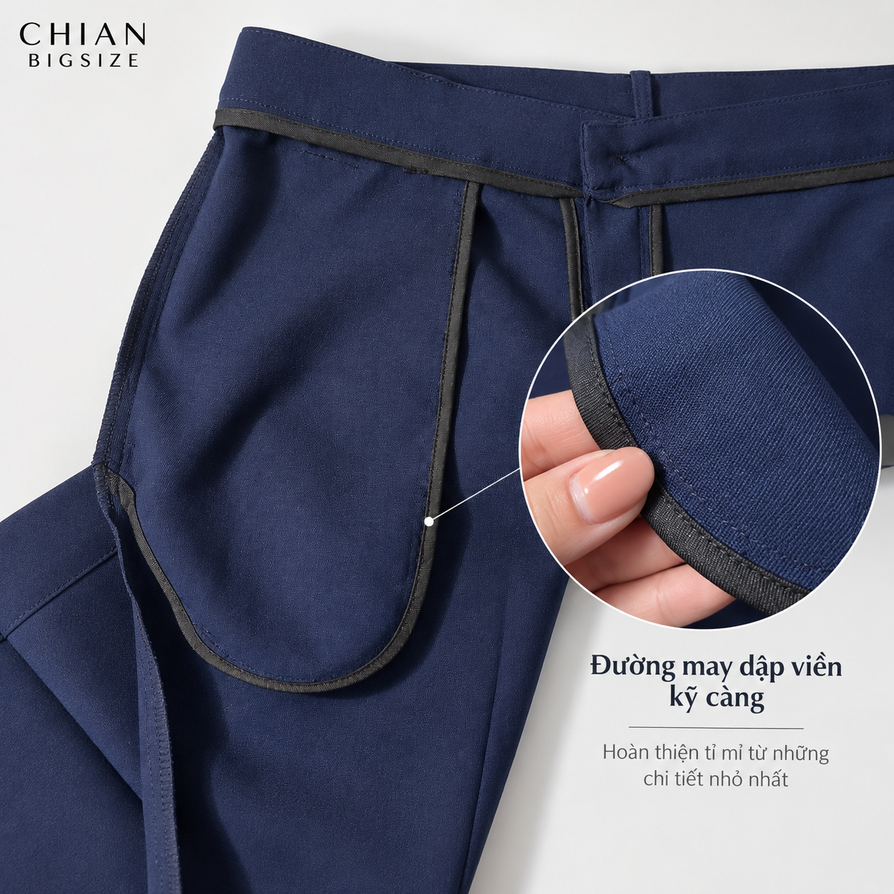 Quần tây bigsize 60kg - 100kg lưng cao ống đứng cao câp phù hợp mặc đi làm, đi học, đi chơi