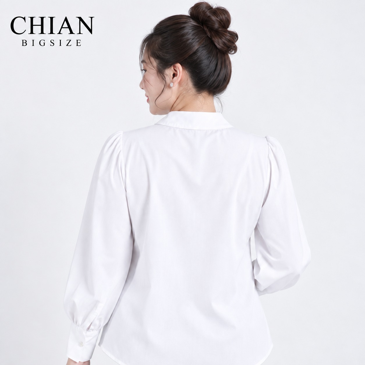 Áo sơ mi nữ bigsize 60kg - 100kg kiểu dáng cột eo thanh lịch phù hợp mặc đi làm đi chơi