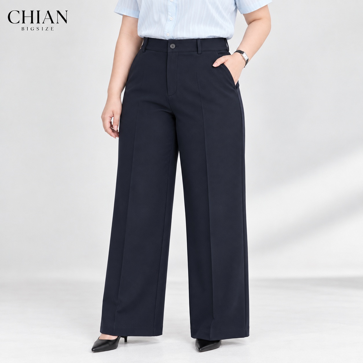 Quần tây bigsize 60kg - 100kg lưng cao ống đứng cao câp phù hợp mặc đi làm, đi học, đi chơi