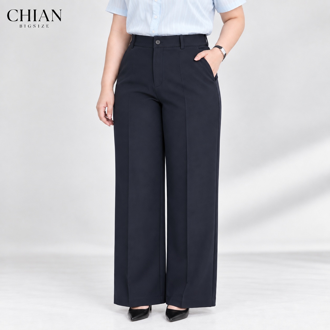 Quần tây bigsize 60kg - 100kg lưng cao ống đứng cao câp phù hợp mặc đi làm, đi học, đi chơi