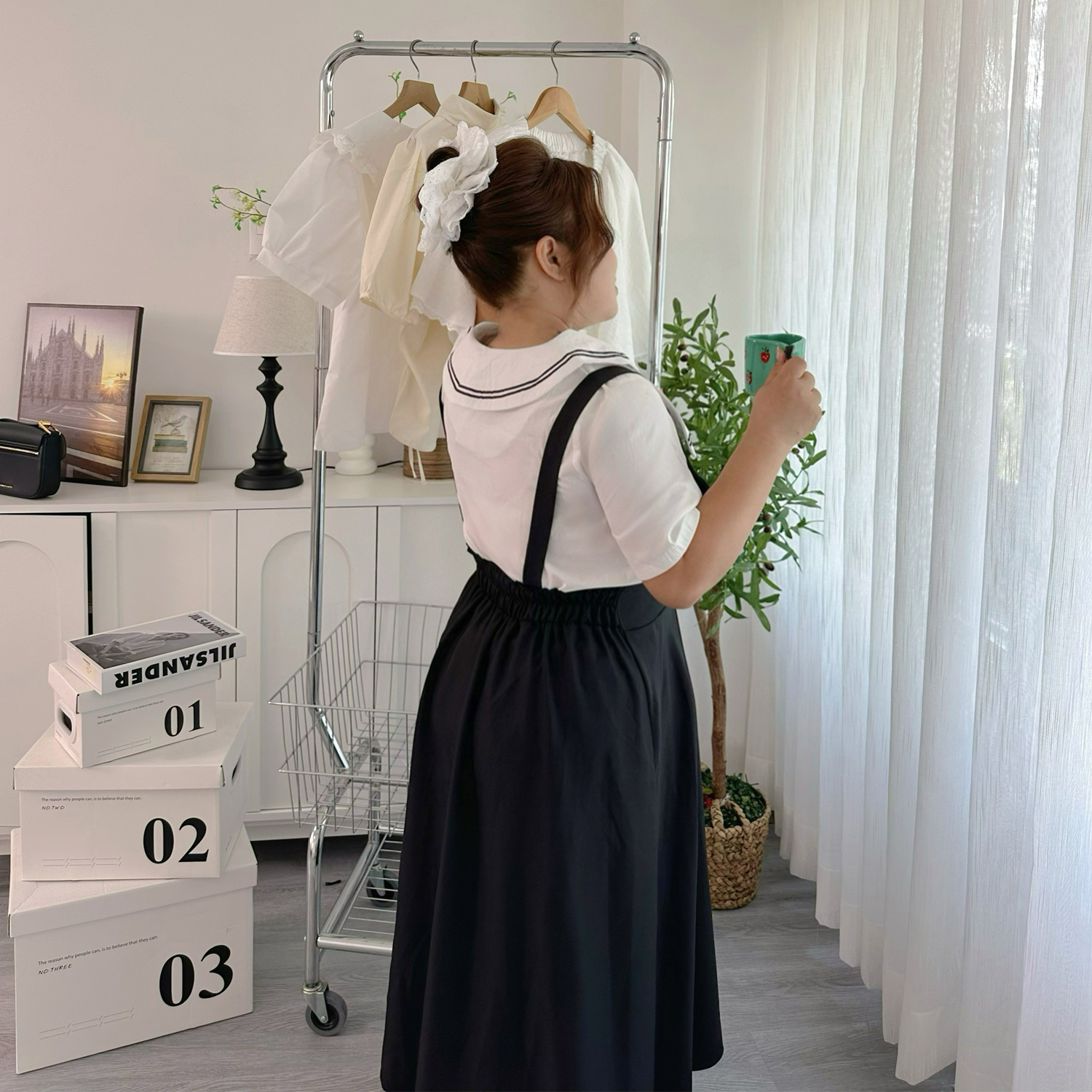 Đầm yếm xoè dáng dài bigsize 60kg-95kg phù hợp mặc đi chơi đi làm