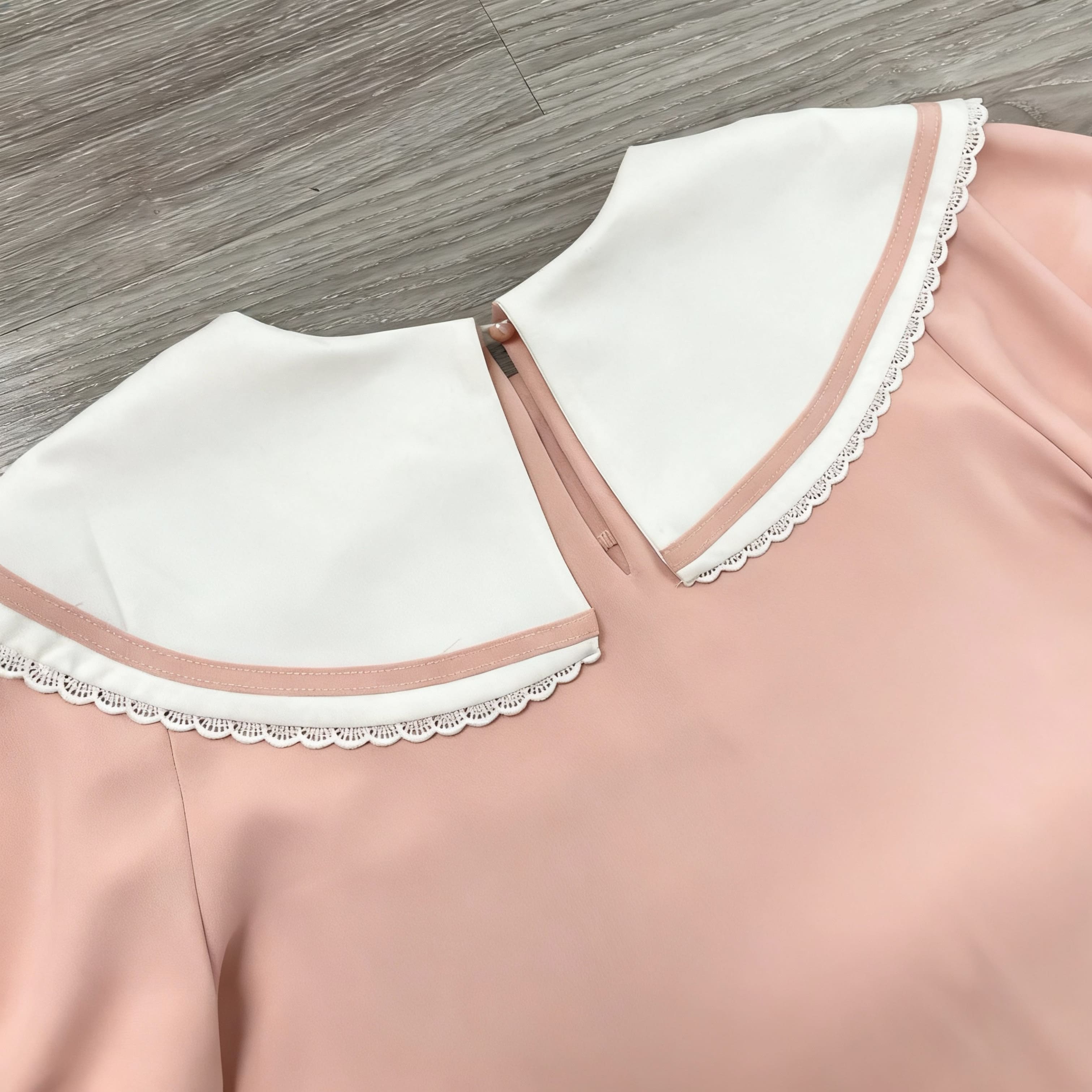 Áo kiểu bigsize nữ 60kg - 100kg viền ren phù hợp mặc đi làm, đi học, đi chơi