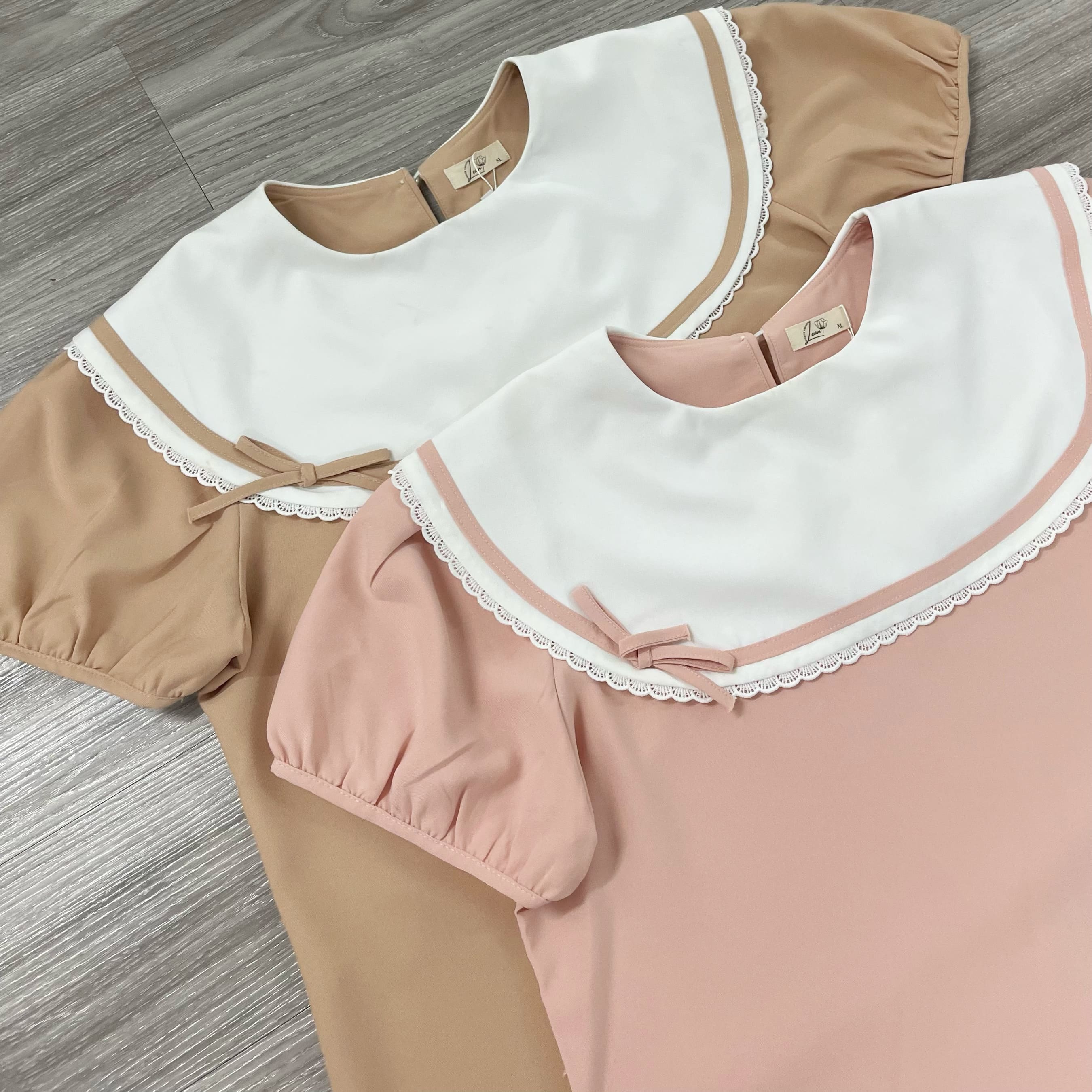 Áo kiểu bigsize nữ 60kg - 100kg viền ren phù hợp mặc đi làm, đi học, đi chơi