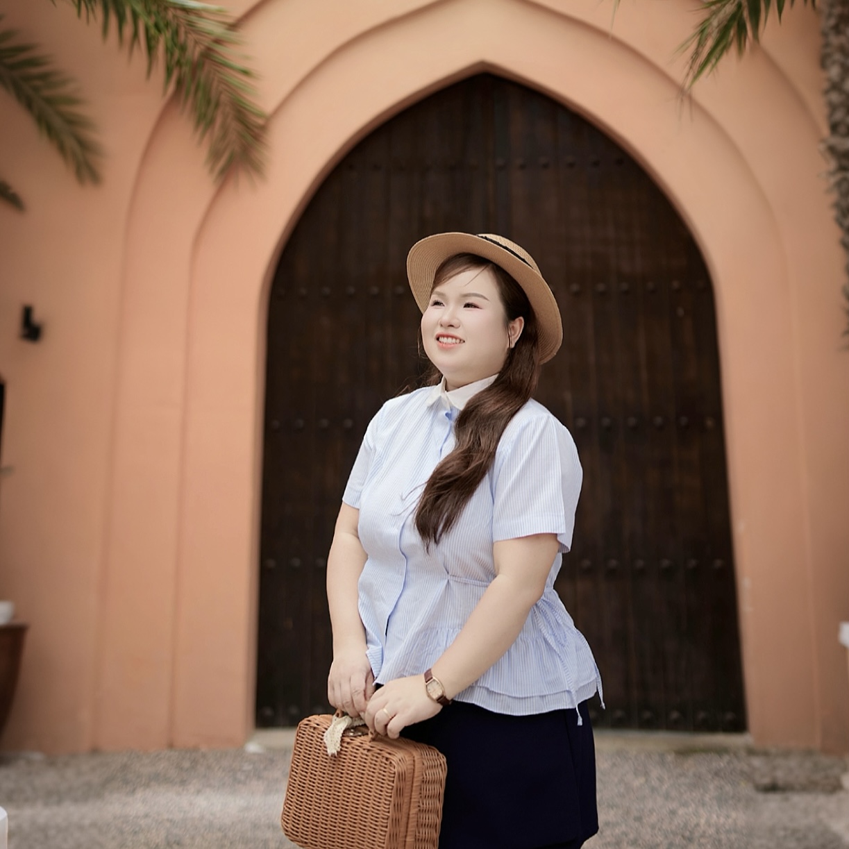 Áo sơ mi nữ bigsize 60kg - 100kg dáng bèo 2 bên eo cột nơ