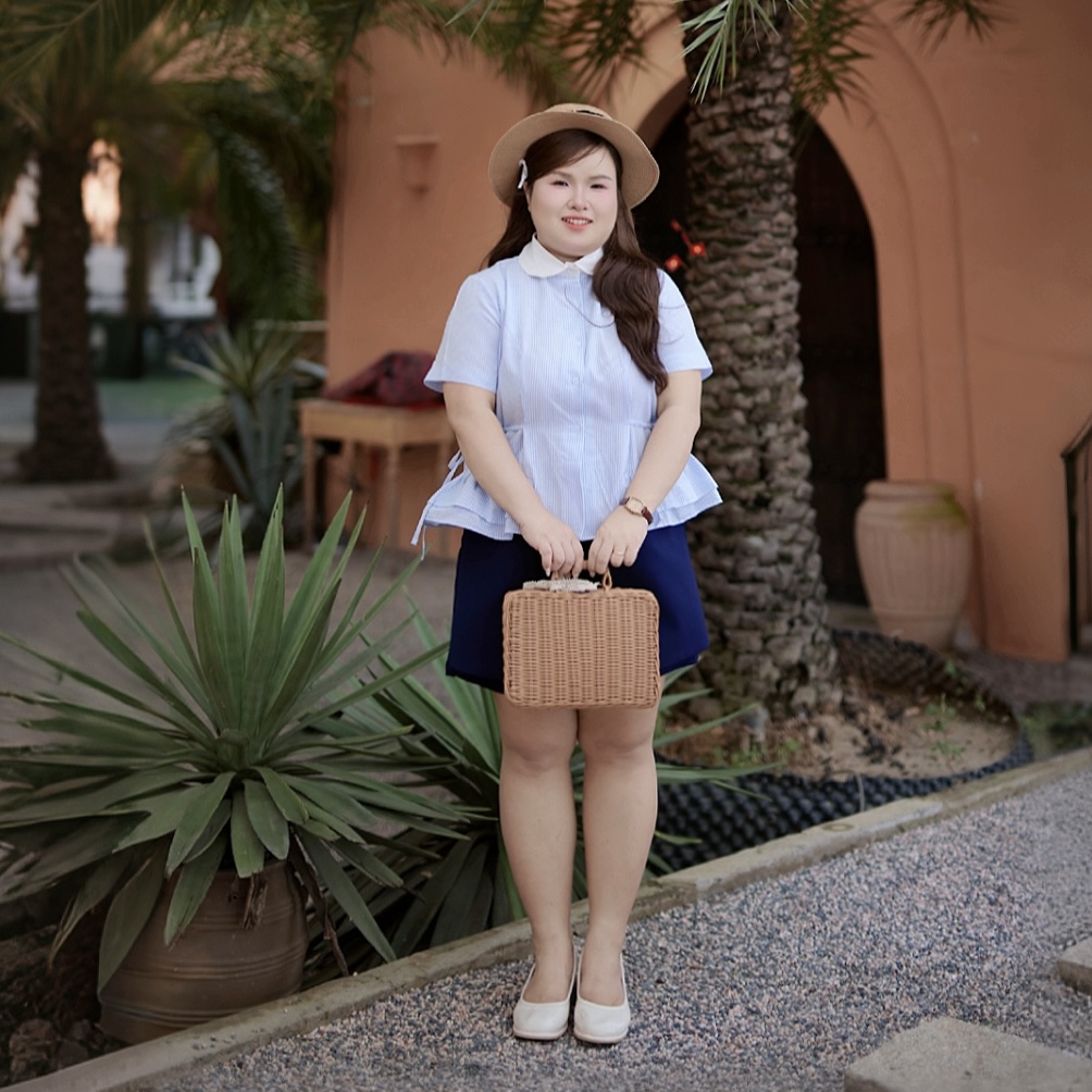 Áo sơ mi nữ bigsize 60kg - 100kg dáng bèo 2 bên eo cột nơ