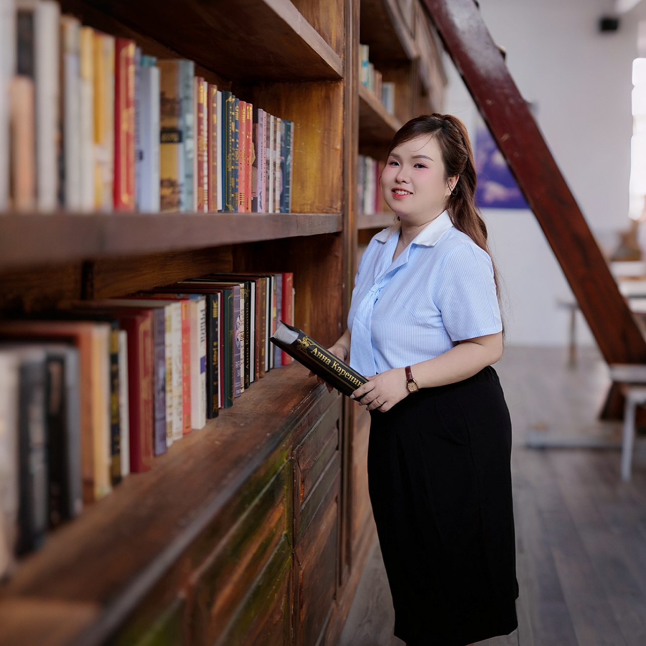 Áo sơ mi bigsize nữ 60kg - 100kg cổ sơ mi caravat phù hợp mặc đi làm đi học, đi chơi