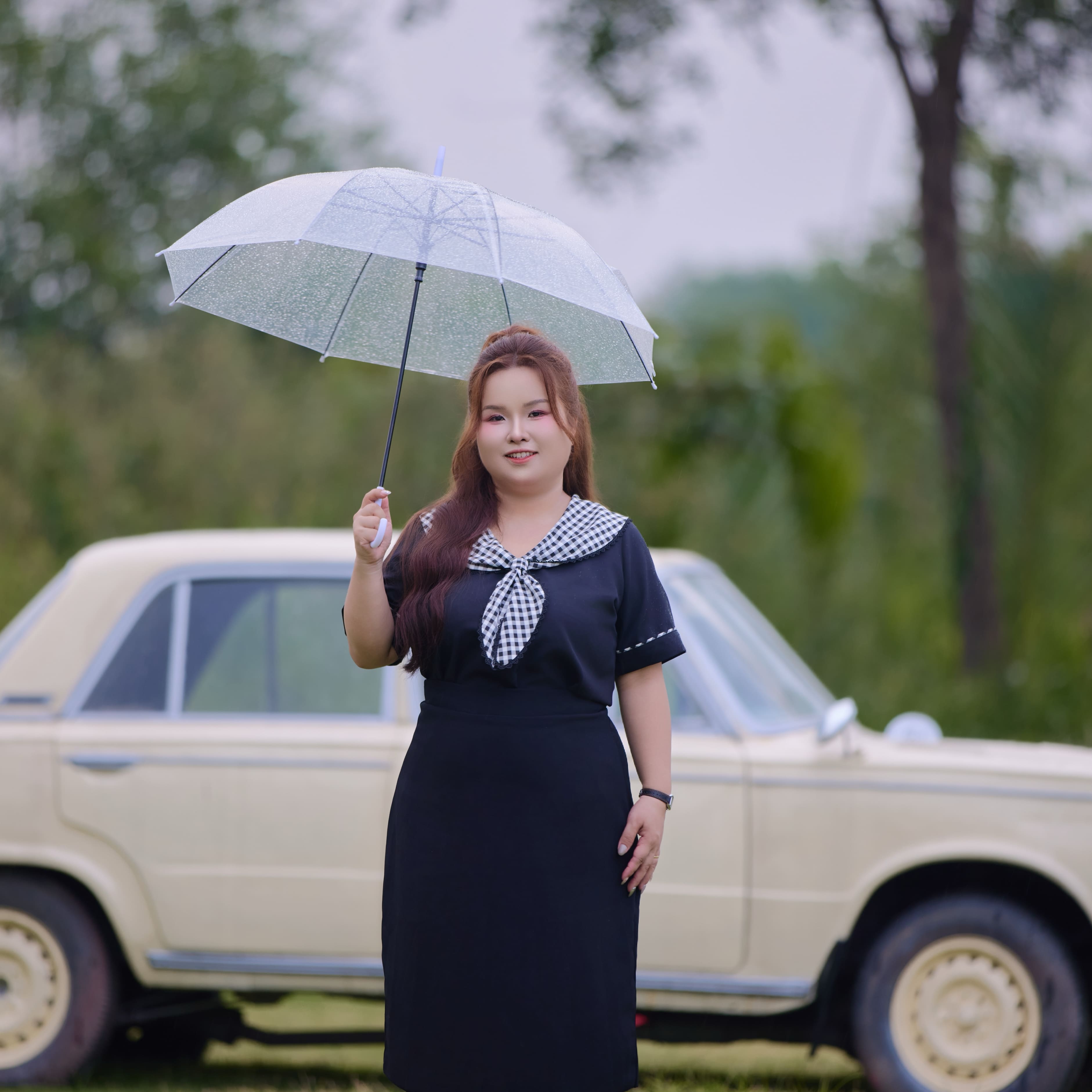 Áo kiểu bigsize nữ 60kg - 100kg phối caro phù hợp mặc đi làm , đi học, đi chơi