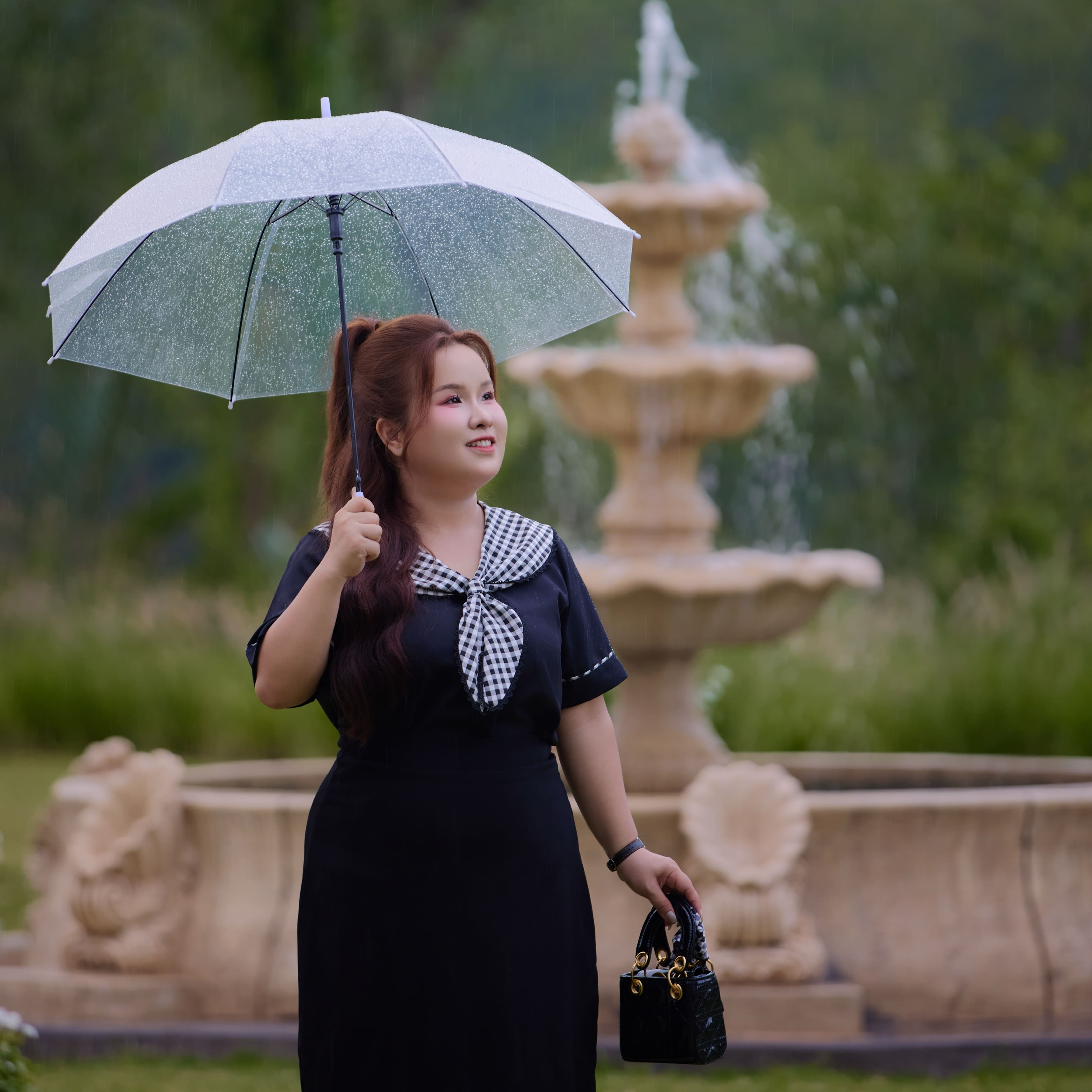 Áo kiểu bigsize nữ 60kg - 100kg phối caro phù hợp mặc đi làm , đi học, đi chơi