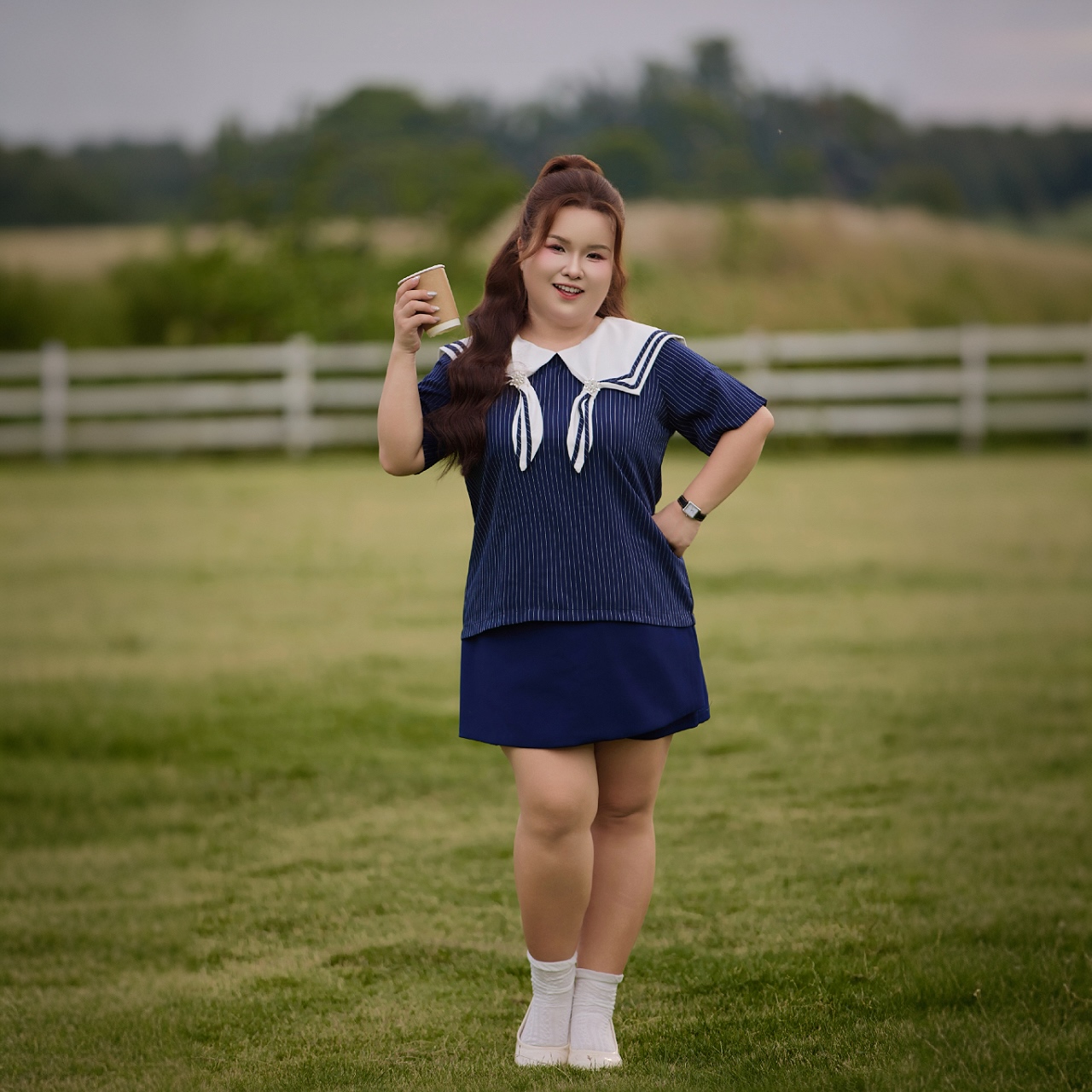 Áo sơ mi bigsize nữ 60kg - 100kg sọc dọc đính tag đá phù hợp mặc đi làm, đi tiệc , đi chơi