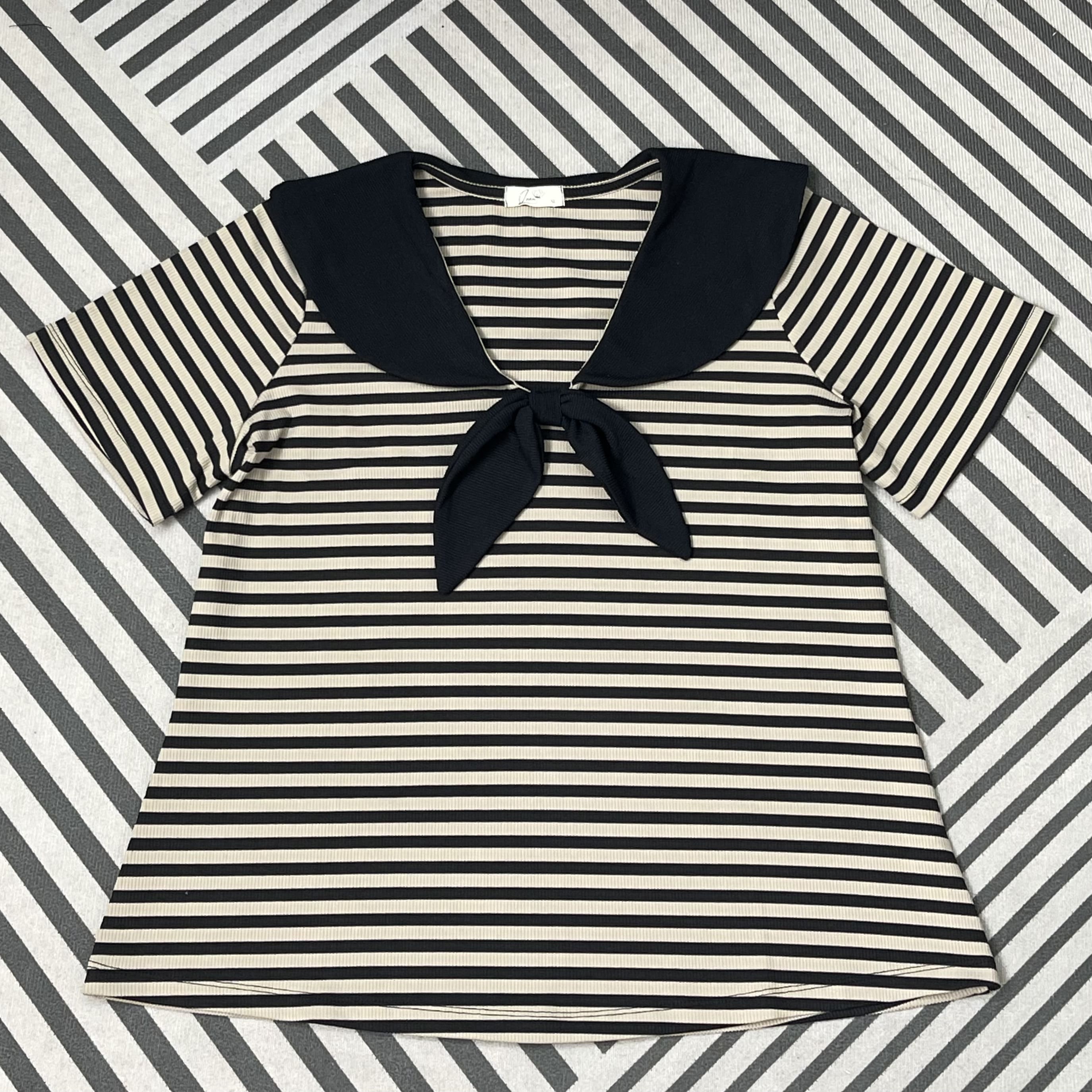 Áo thun sọc cổ thủy thủ bigsize 60kg - 100kg phù hợp mặc đi làm, đi học đi chơi