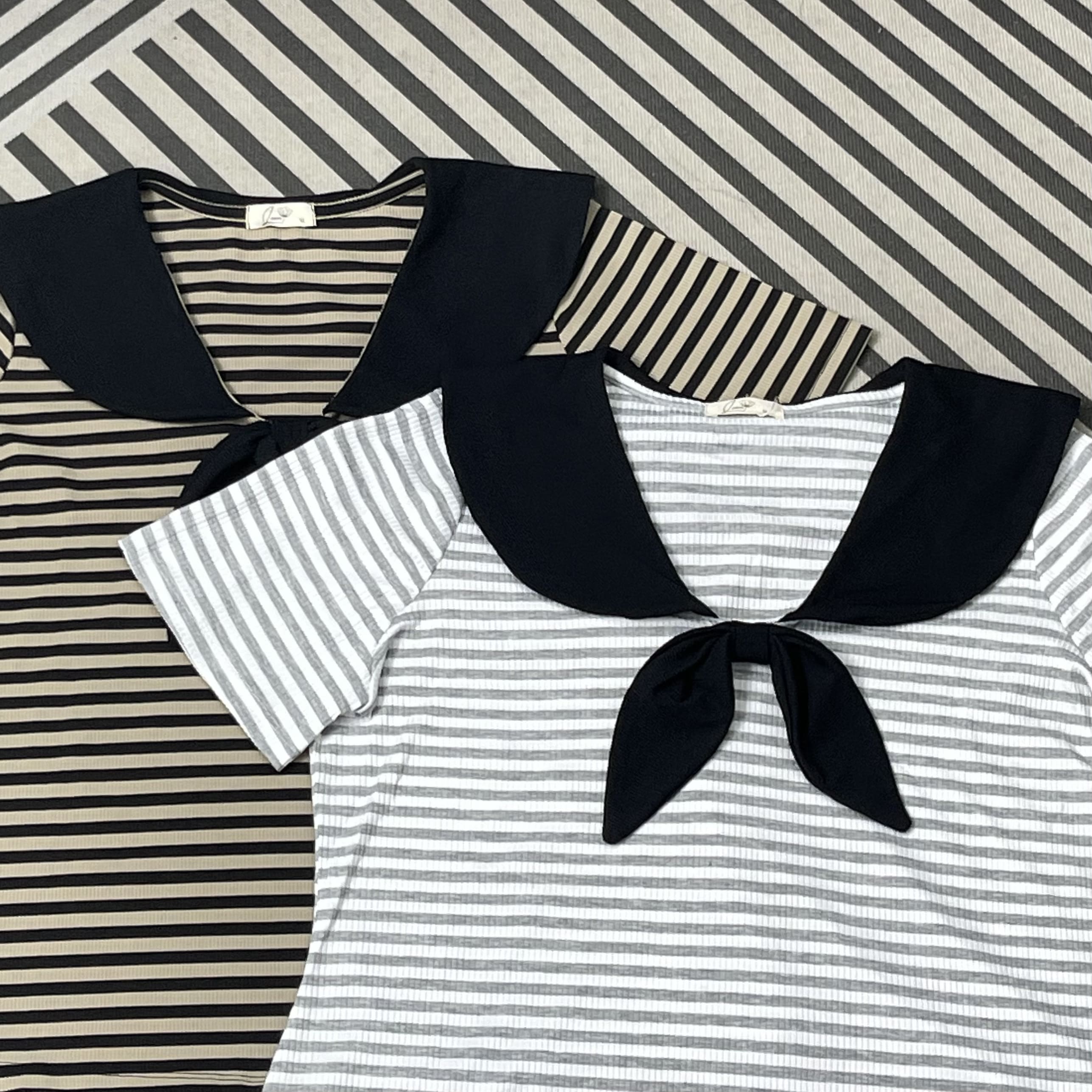 Áo thun sọc cổ thủy thủ bigsize 60kg - 100kg phù hợp mặc đi làm, đi học đi chơi