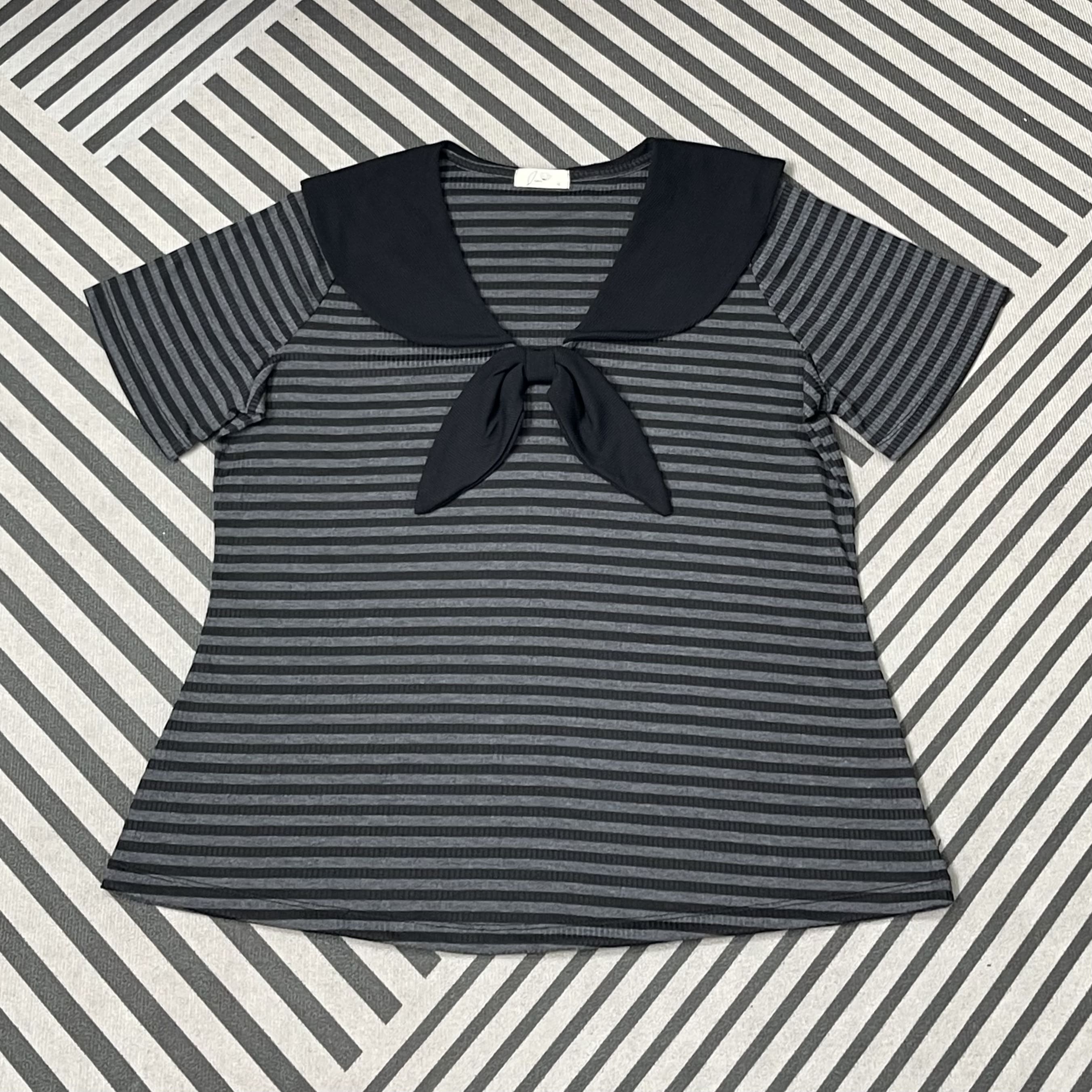 Áo thun sọc cổ thủy thủ bigsize 60kg - 100kg phù hợp mặc đi làm, đi học đi chơi