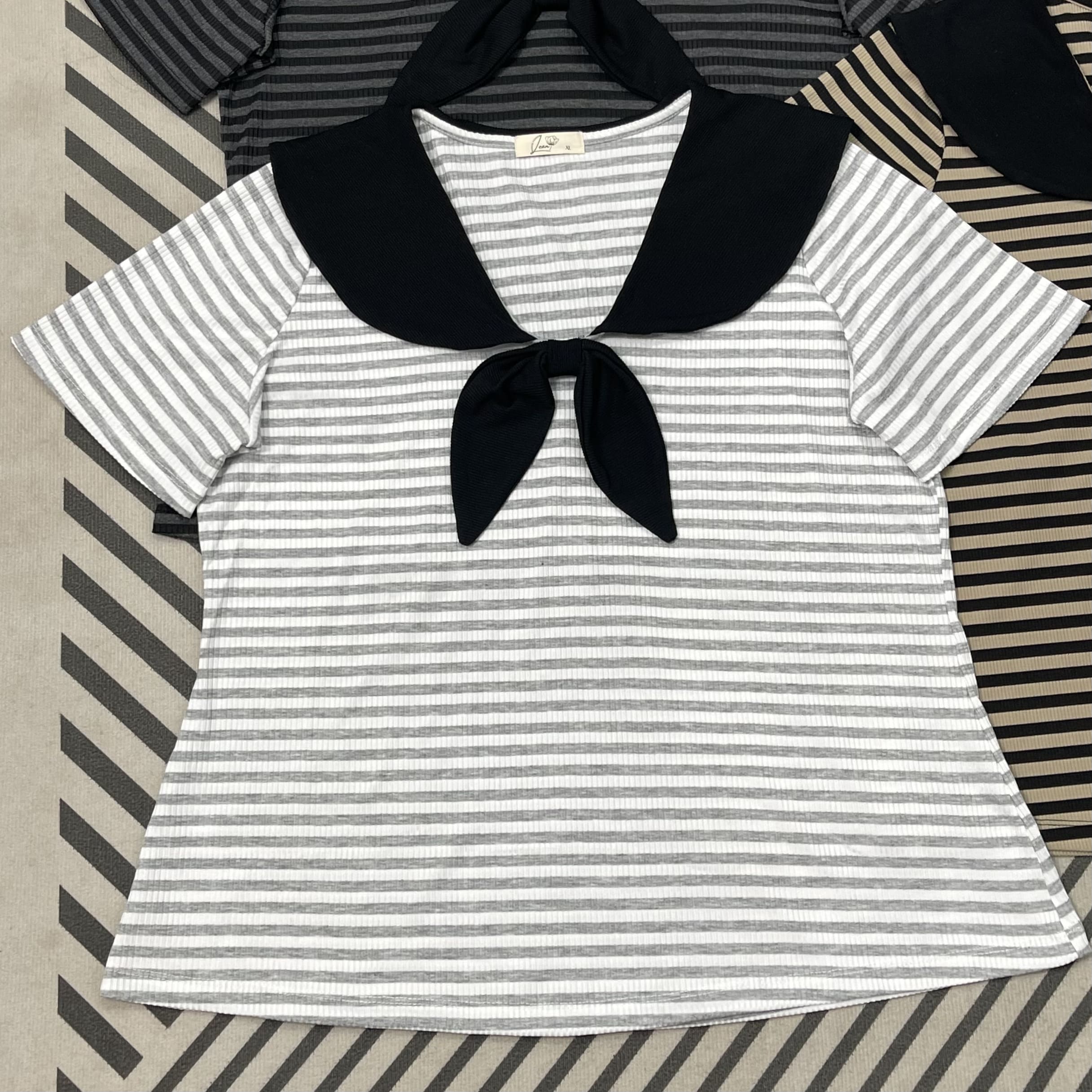 Áo thun sọc cổ thủy thủ bigsize 60kg - 100kg phù hợp mặc đi làm, đi học đi chơi