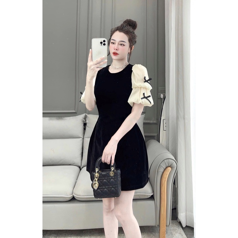 [MUA 1 TẶNG 1]Đầm váy cổ tròn tay bồng big size CA0005