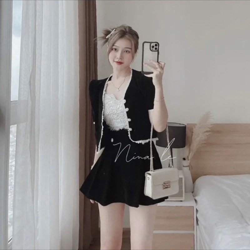 MUA 1 TẶNG 1 - SÉT ÁO CHÂN VÁY QUẦN XẾP LY BIGSIZE có hình và video thật