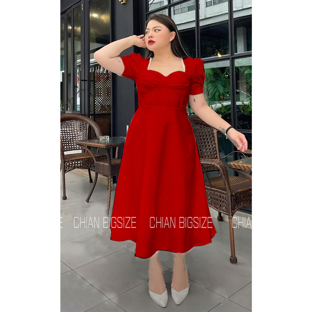 MUA1TẶNG1 - ĐẦM CÚP NGỰC ĐÍNH NGỌC bigsize hình chụp thật