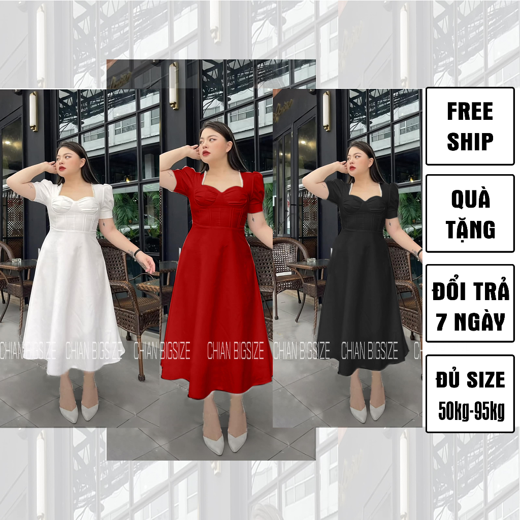 MUA1TẶNG1 - ĐẦM CÚP NGỰC ĐÍNH NGỌC bigsize hình chụp thật