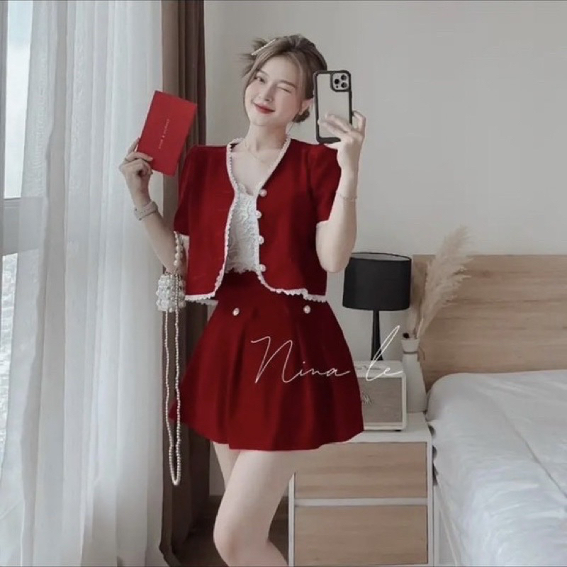 MUA 1 TẶNG 1 - SÉT ÁO CHÂN VÁY QUẦN XẾP LY BIGSIZE có hình và video thật