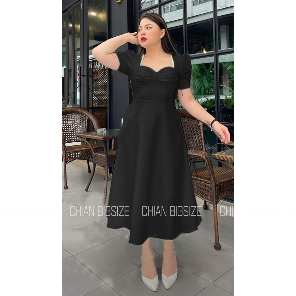 MUA1TẶNG1 - ĐẦM CÚP NGỰC ĐÍNH NGỌC bigsize hình chụp thật