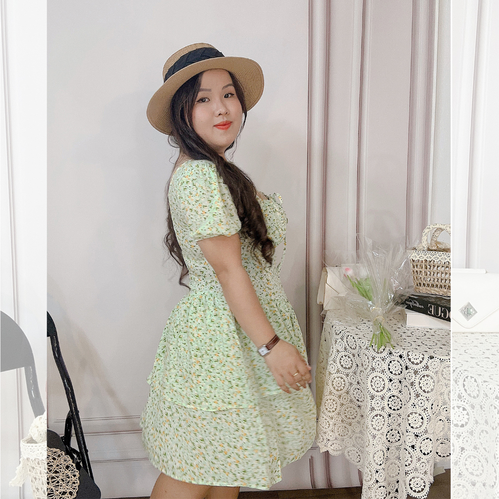 [MUA1TẶNG1] Váy đi biển hoa nhí bigsize 60kg đến 90kg váy xinh nhẹ nhàng