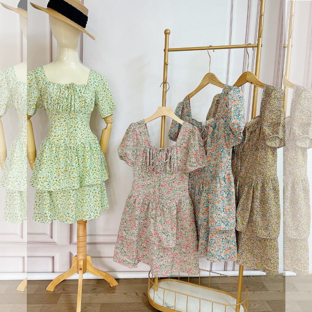 [MUA1TẶNG1] Váy đi biển hoa nhí bigsize 60kg đến 90kg váy xinh nhẹ nhàng