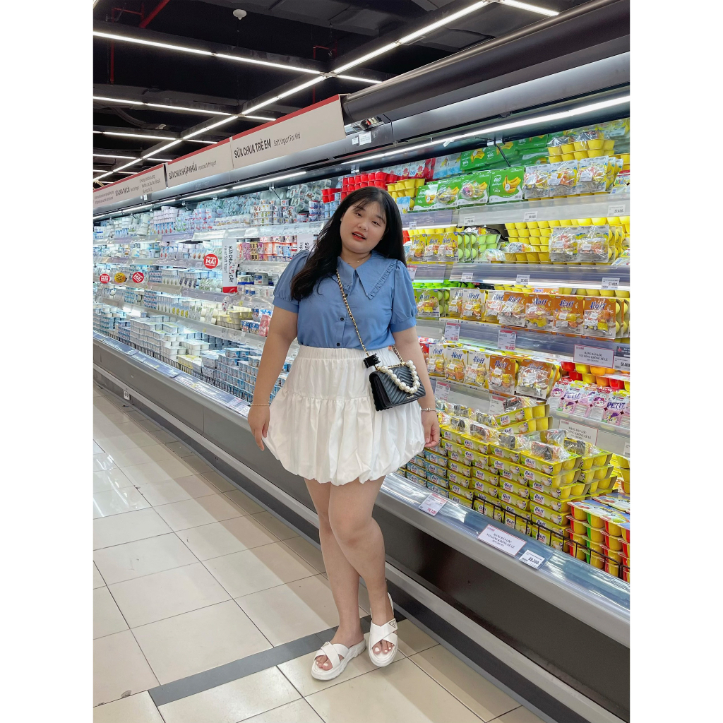 [MUA1TẶNG1] Chân quần xoè bigsize 60kg - 95kg chân váy đi chơi dễ thương