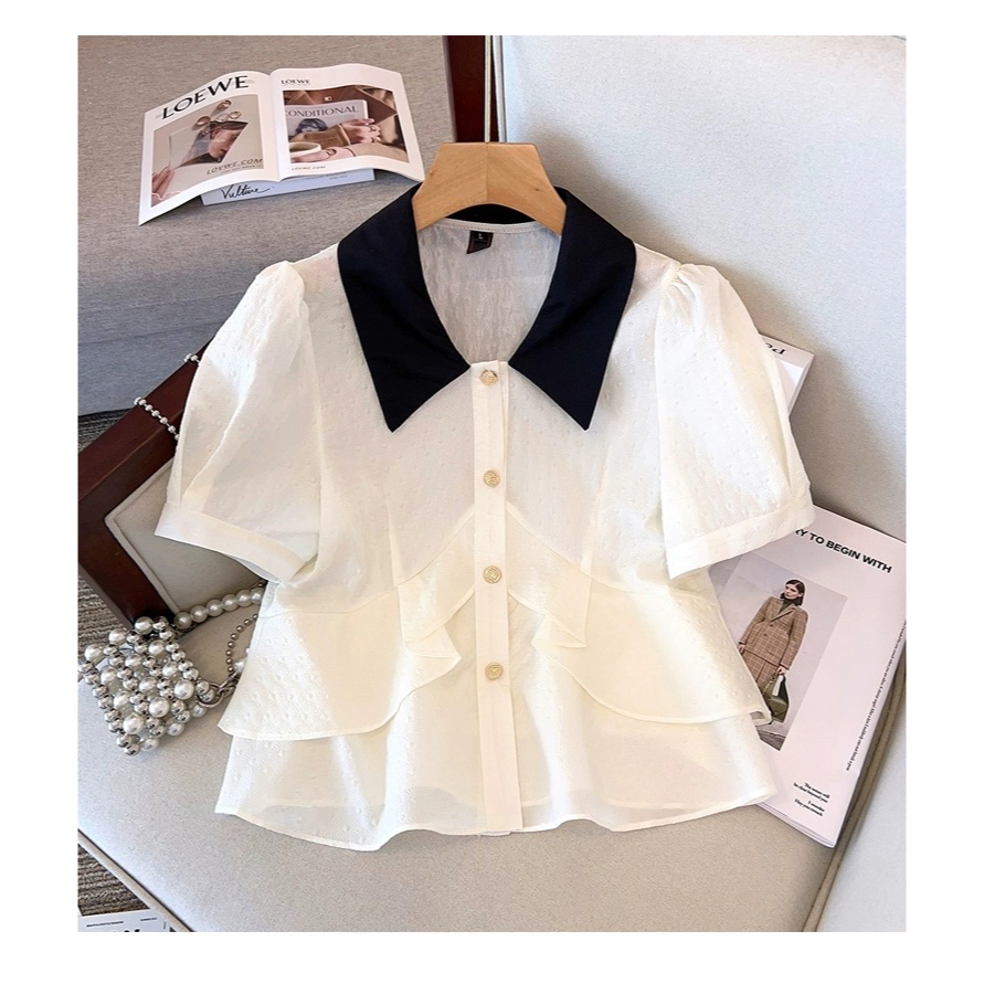 [MUA1TẶNG1]Áo sơ mi peplum công sở 60kg - 95kg bigsize sơ mi mặc đi chơi đi học