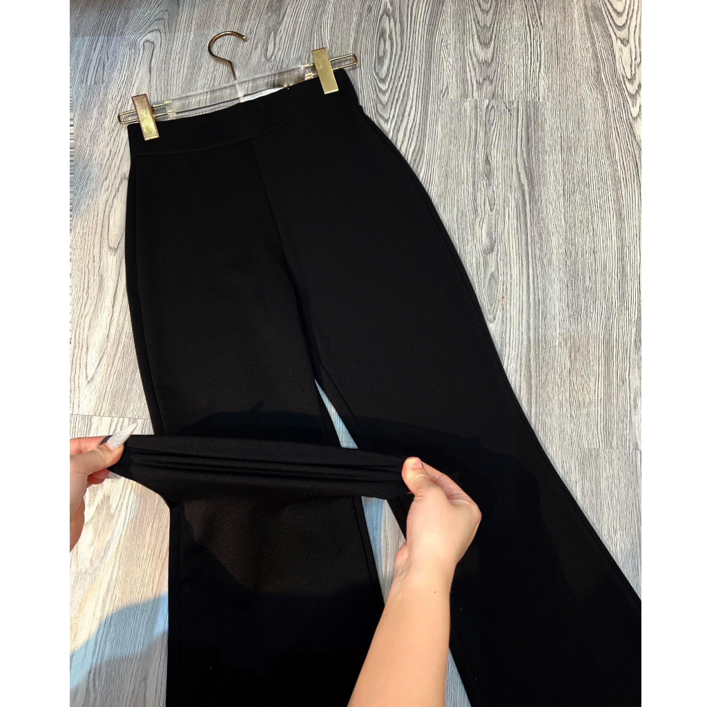 QUẦN ỐNG LOE BIGSIZE CHẤT UMI Quần ống loe lưng cao mặc đi học đi làm đi chơi