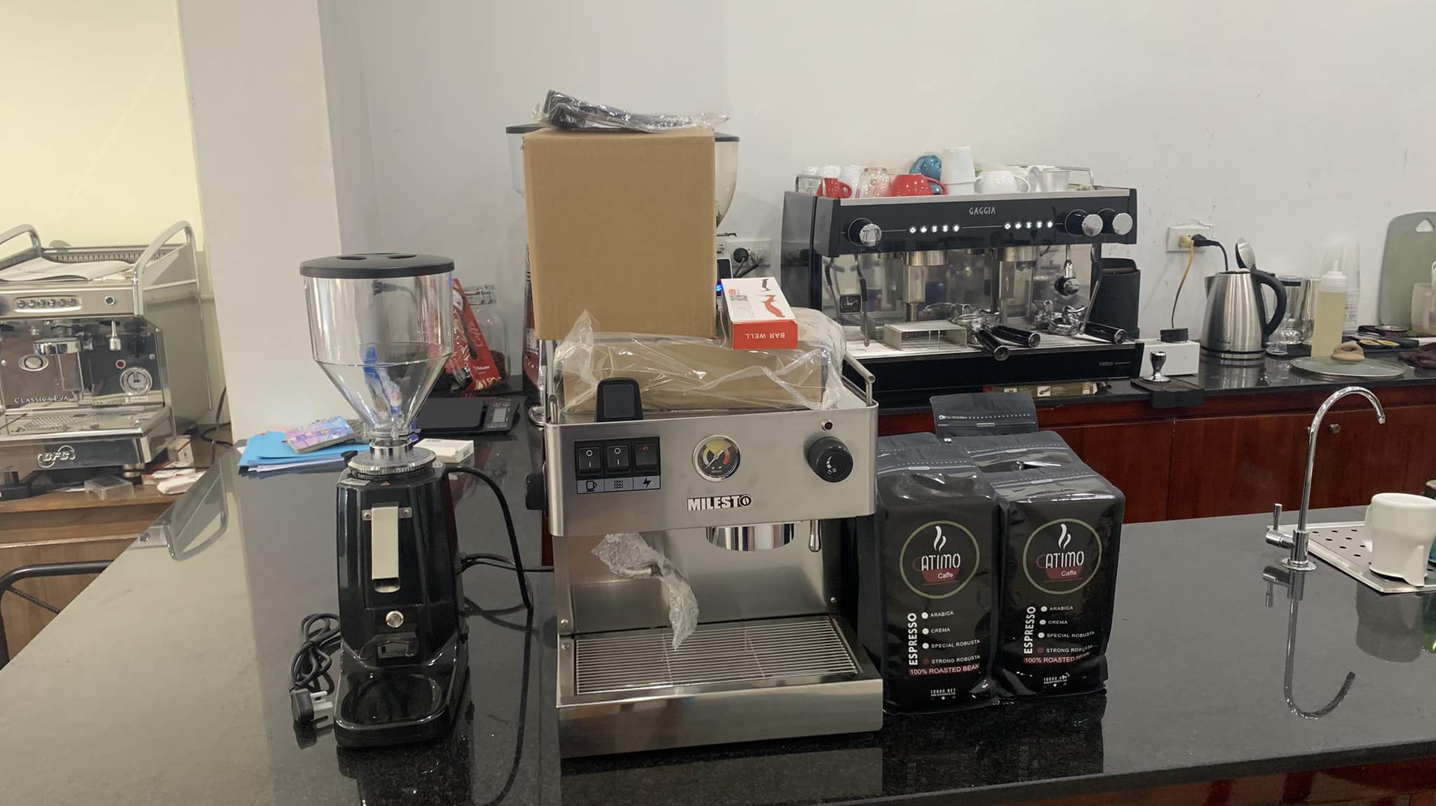 Bàn giao và lắp đặt máy pha cà phê tại Căn Tin bệnh viện Quân Khu 4 Nghệ An