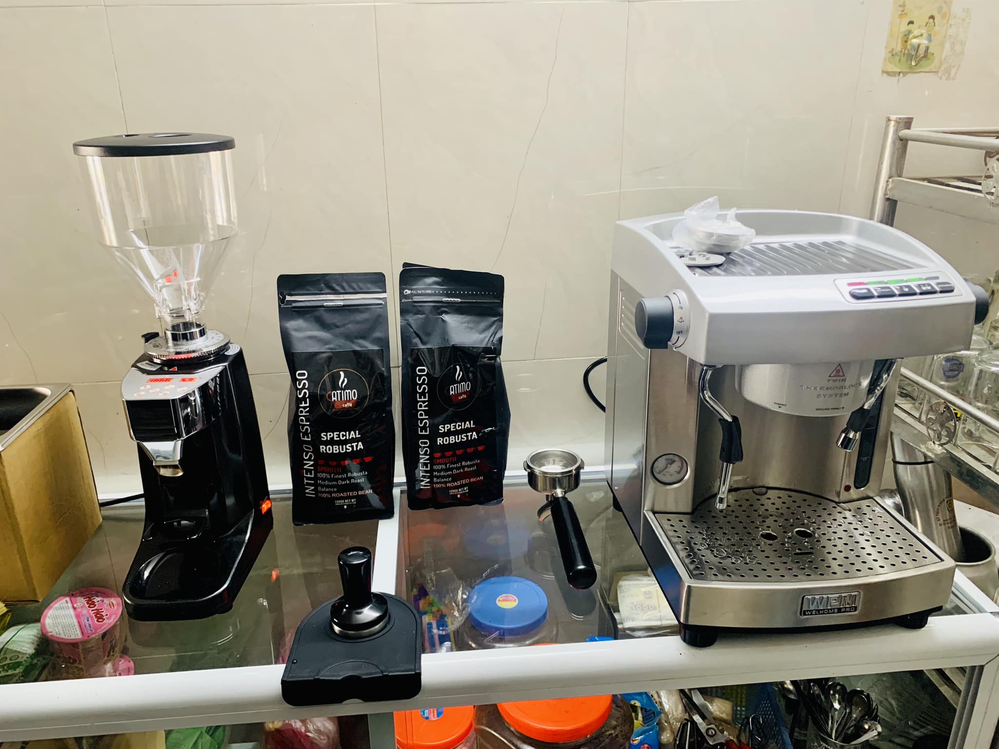 Bàn giao combo máy pha cà phê KD210 & Lb021 cho khách hàng Cửa Nam - Vinh - Nghệ An