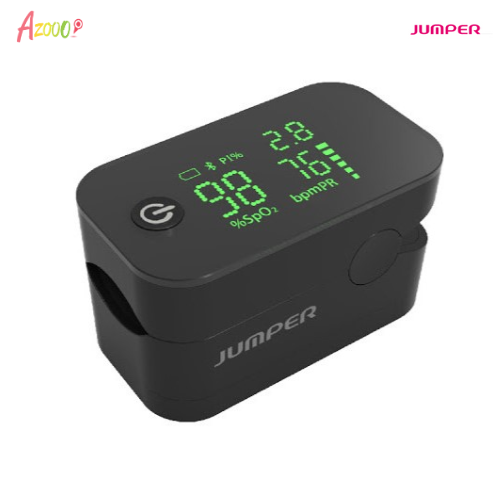 Máy đo nồng độ oxy máu và nhịp tim Jumper JPD-500G màu đen (Bluetooth)