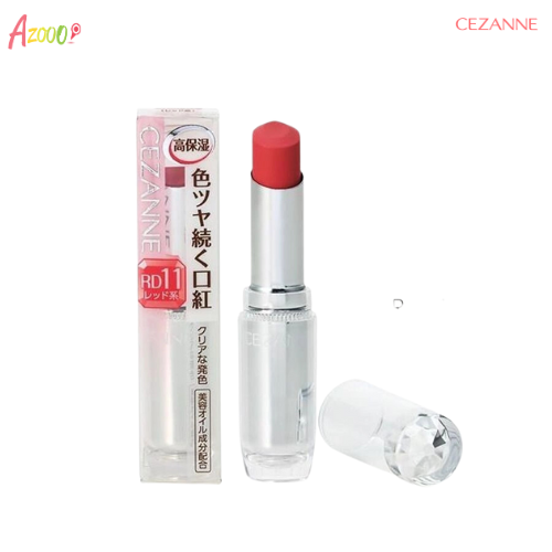 Son thỏi Cezanne Lasting Gloss Lip màu đỏ tươi RD11 3,2g