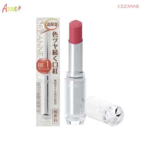 Son thỏi Cezanne Lasting Gloss Lip màu hồng san hô #201 3,2g