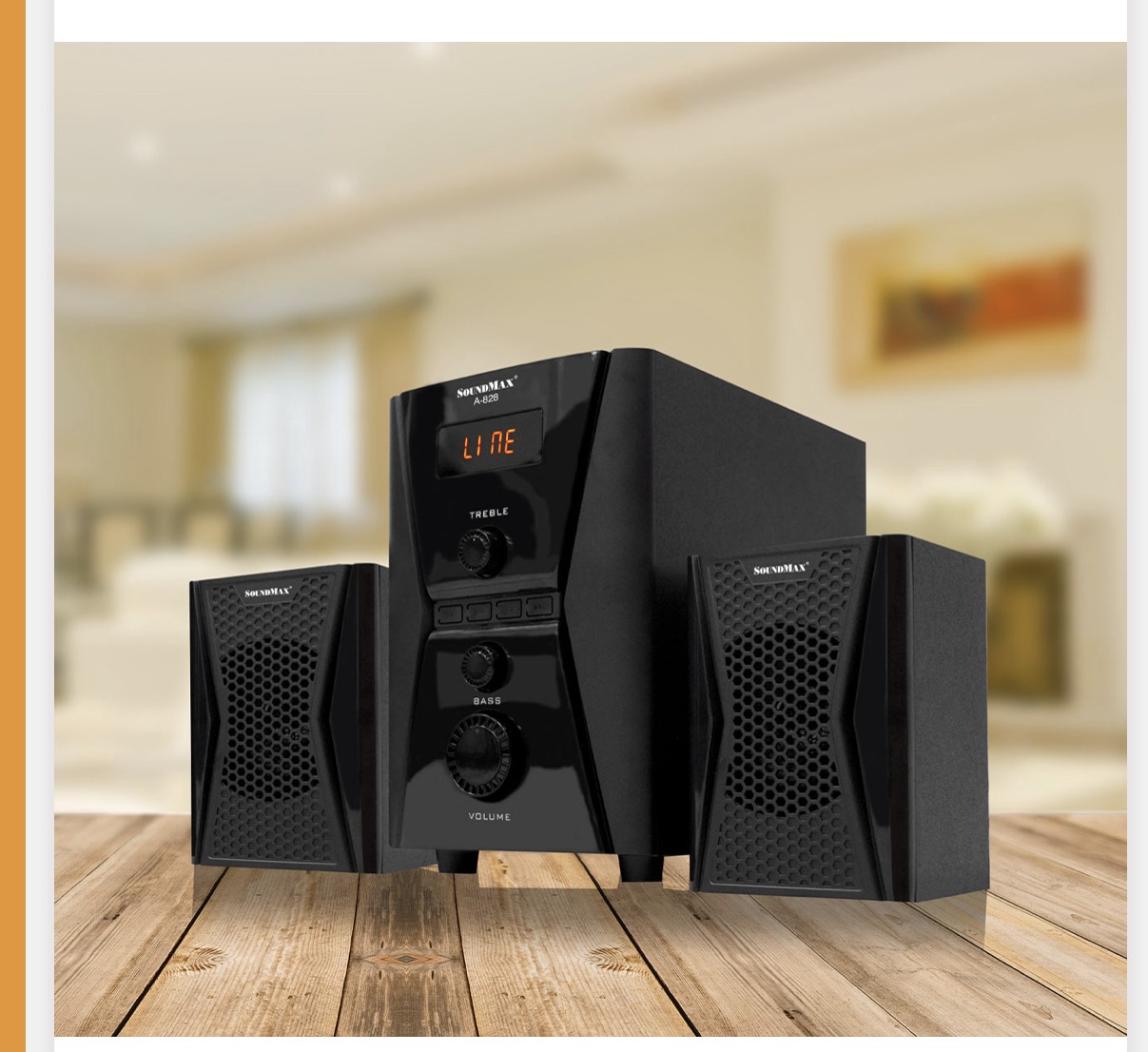 Loa SoundMax A-828/2.1 có Bluetooth - Hàng Chính Hãng