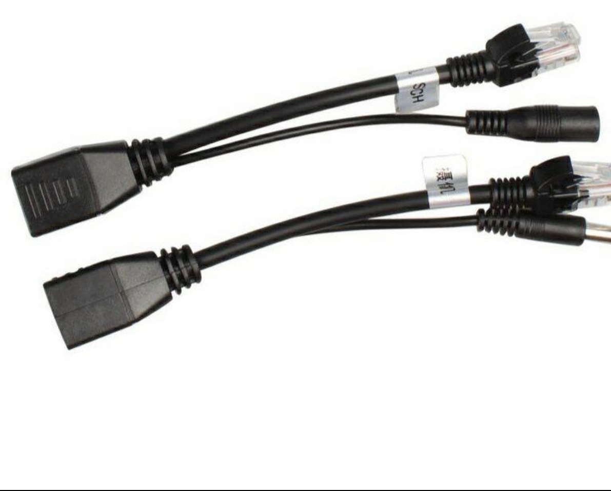 Cáp chuyển POE cho Camera IP - Khoảng cách truyền 80M-Jack POE Cấp Nguồn Camera Cặp 2 Cái - Jac Nguồn POE Cho Cam
