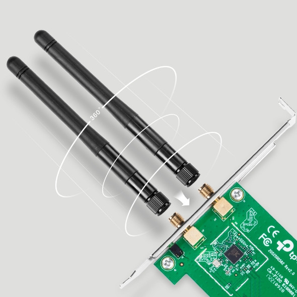 Card mạng không dây PCI Express TPLink TL WN881ND 300Mbps