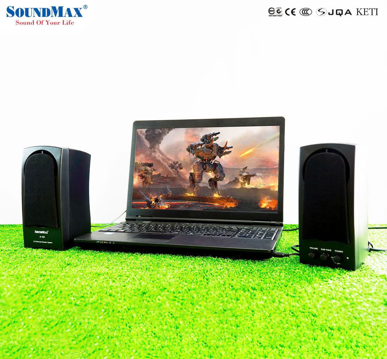 Mã ELHACE giảm 4% đơn 300K] Loa Soundmax A150/2.0- Hàng Chính Hãng