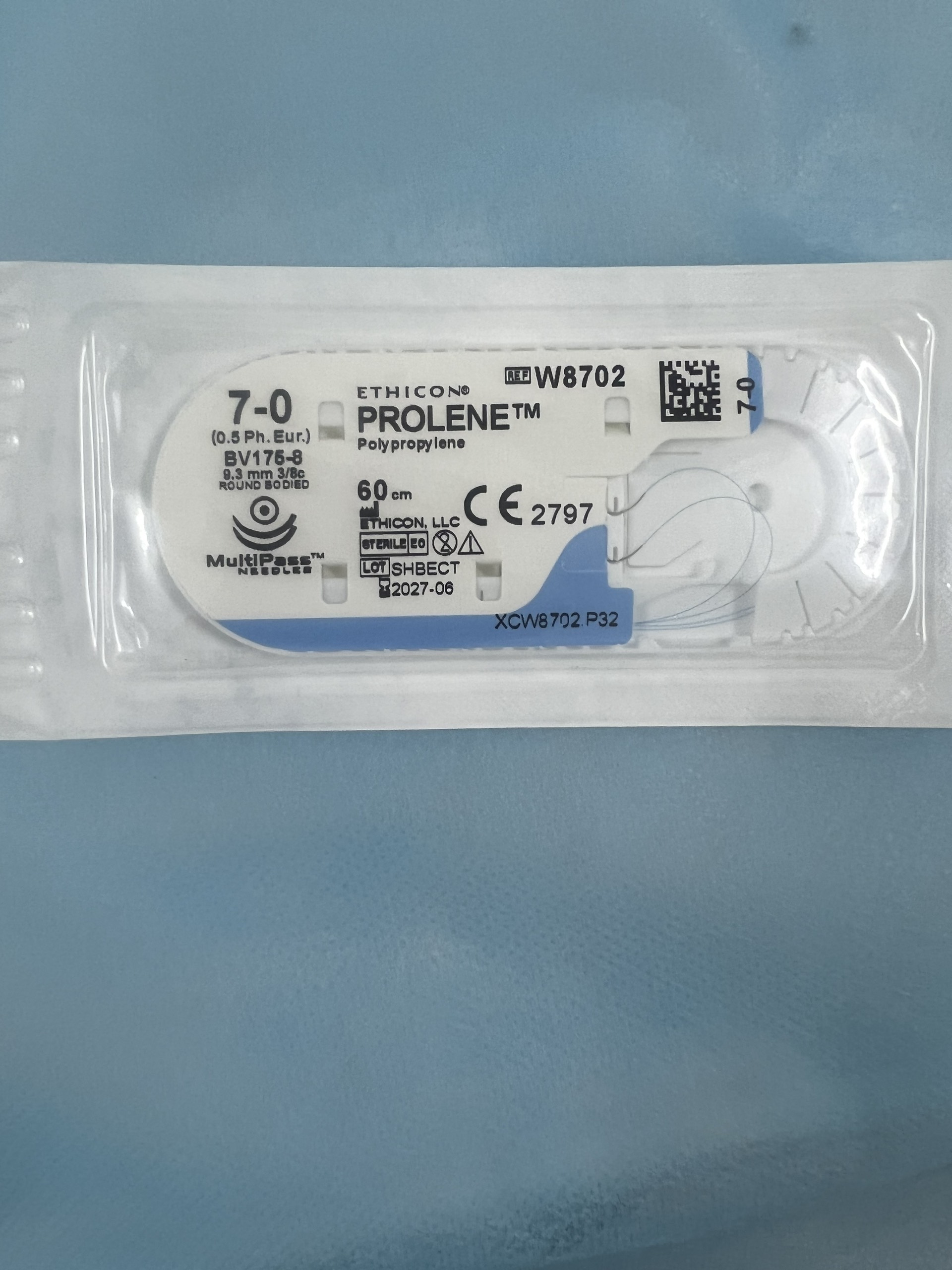 Chỉ phẫu thuật PROLENE số 7/0 W8702