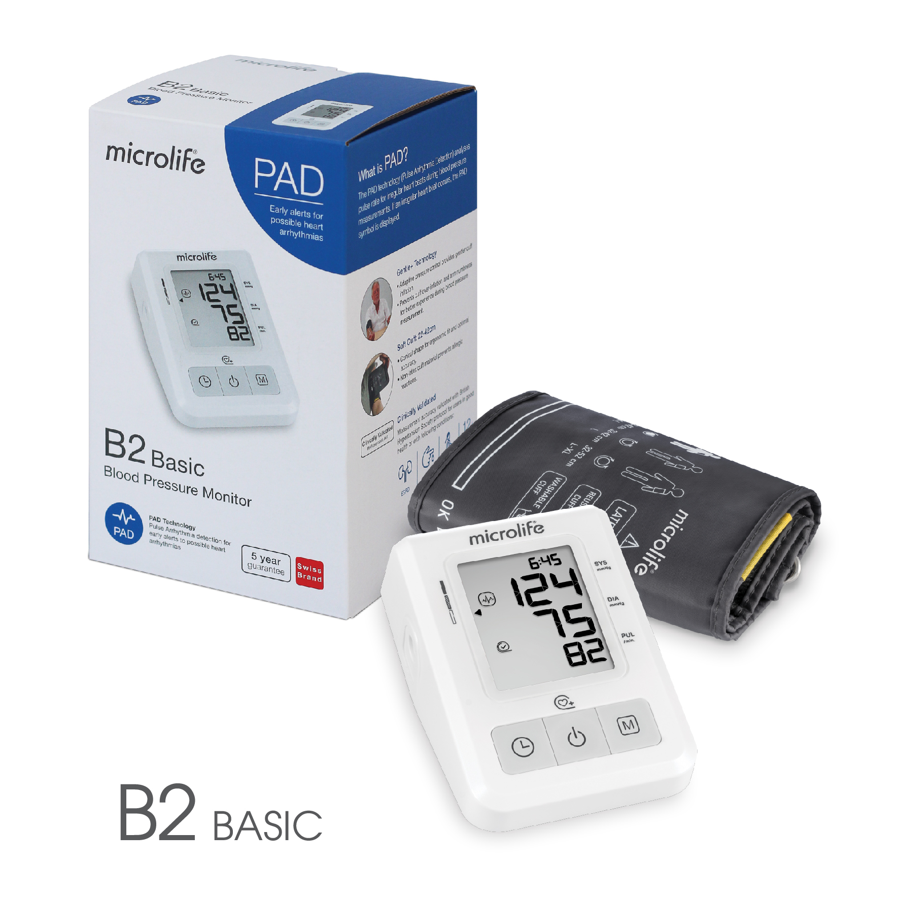Máy đo huyết áp điện tử Microlife B2 Basic