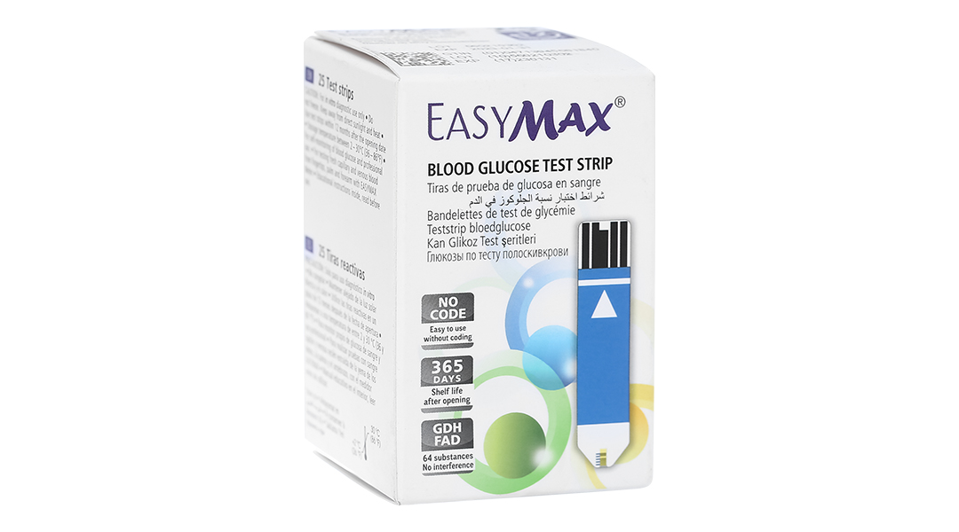 Que thử đường huyết Easy Max (25 cái)