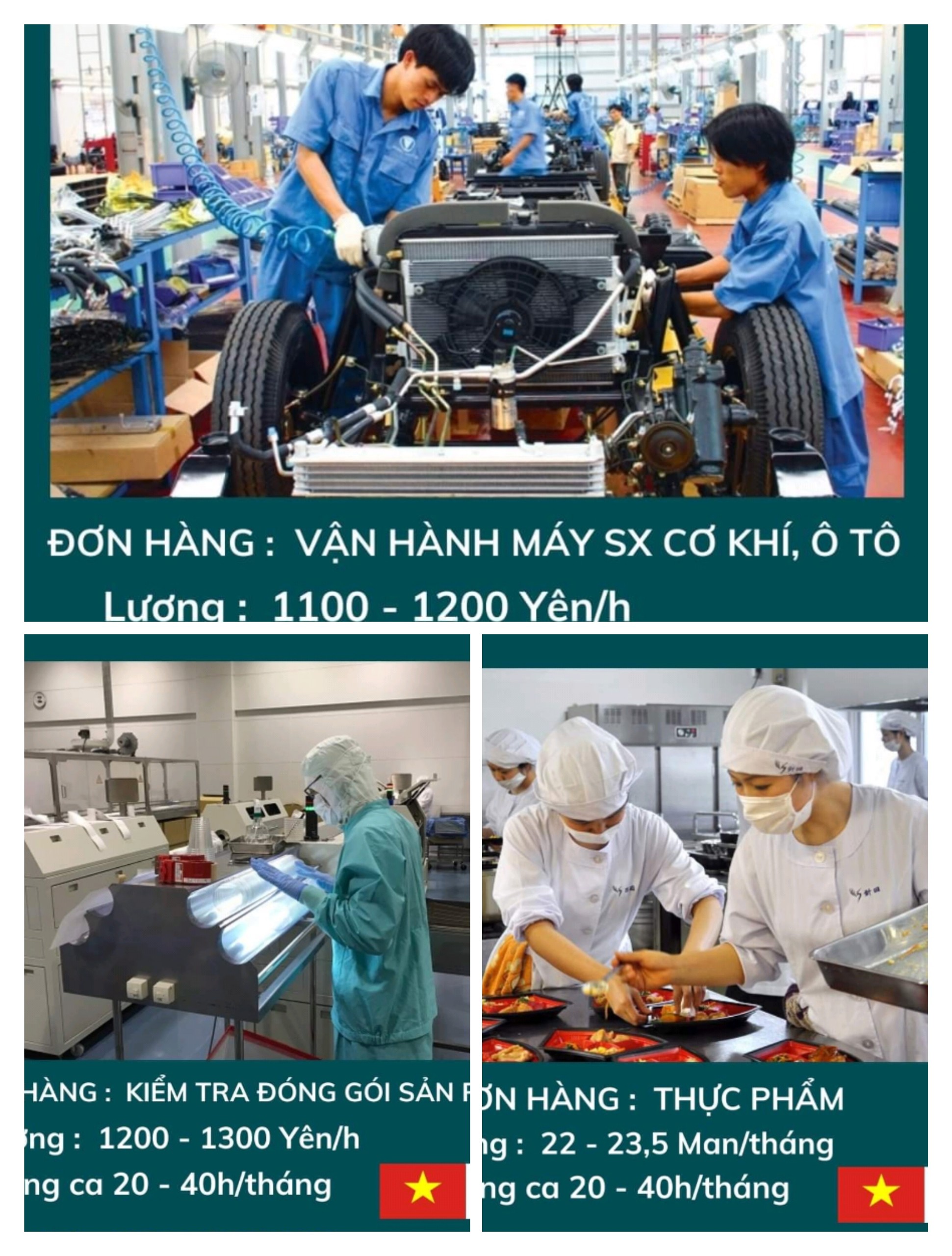 TỔNG HỢP CÁC LĨNH VỰC, NGÀNH NGHỀ TIẾP NHẬN THỰC TẬP SINH VIỆT NAM SANG NHẬT BẢN