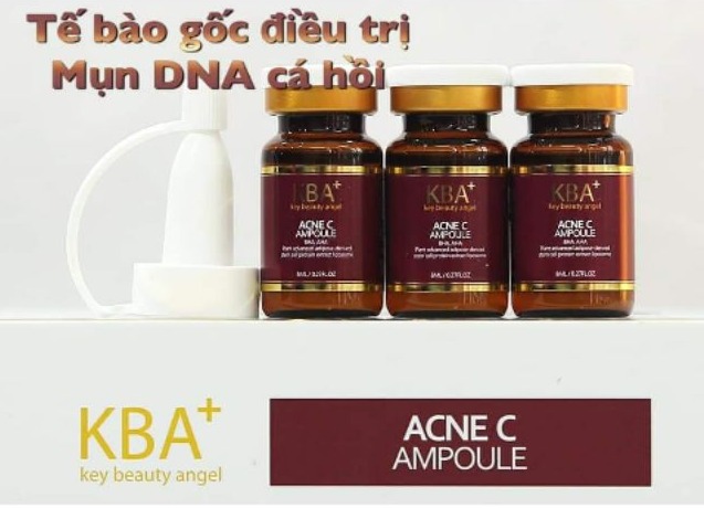 Tế bào gốc trị mụn KBA+ DNA cá hồi Acne Ampoule 