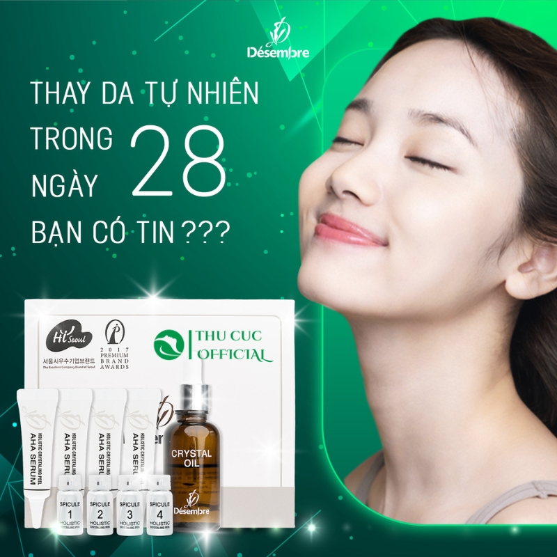 Công dụng bộ vi kim tảo biển Desembre